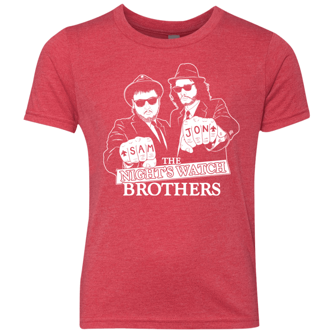 T-Shirts Vintage Red / YXS Night Watch Brothers Youth Triblend T-Shirt