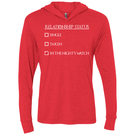 T-Shirts Vintage Red / X-Small Night watchs Triblend Long Sleeve Hoodie Tee