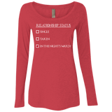 T-Shirts Vintage Red / Small Night watchs Women's Triblend Long Sleeve Shirt