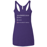 T-Shirts Purple / X-Small Night watchs Women's Triblend Racerback Tank
