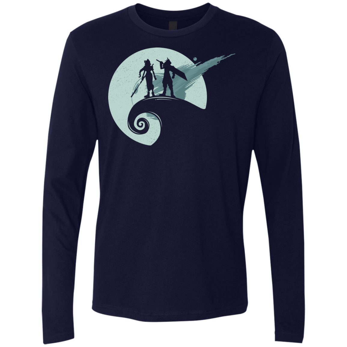 T-Shirts Midnight Navy / Small Nightmare Before Fantasy Men's Premium Long Sleeve