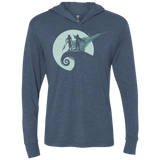 T-Shirts Indigo / X-Small Nightmare Before Fantasy Triblend Long Sleeve Hoodie Tee