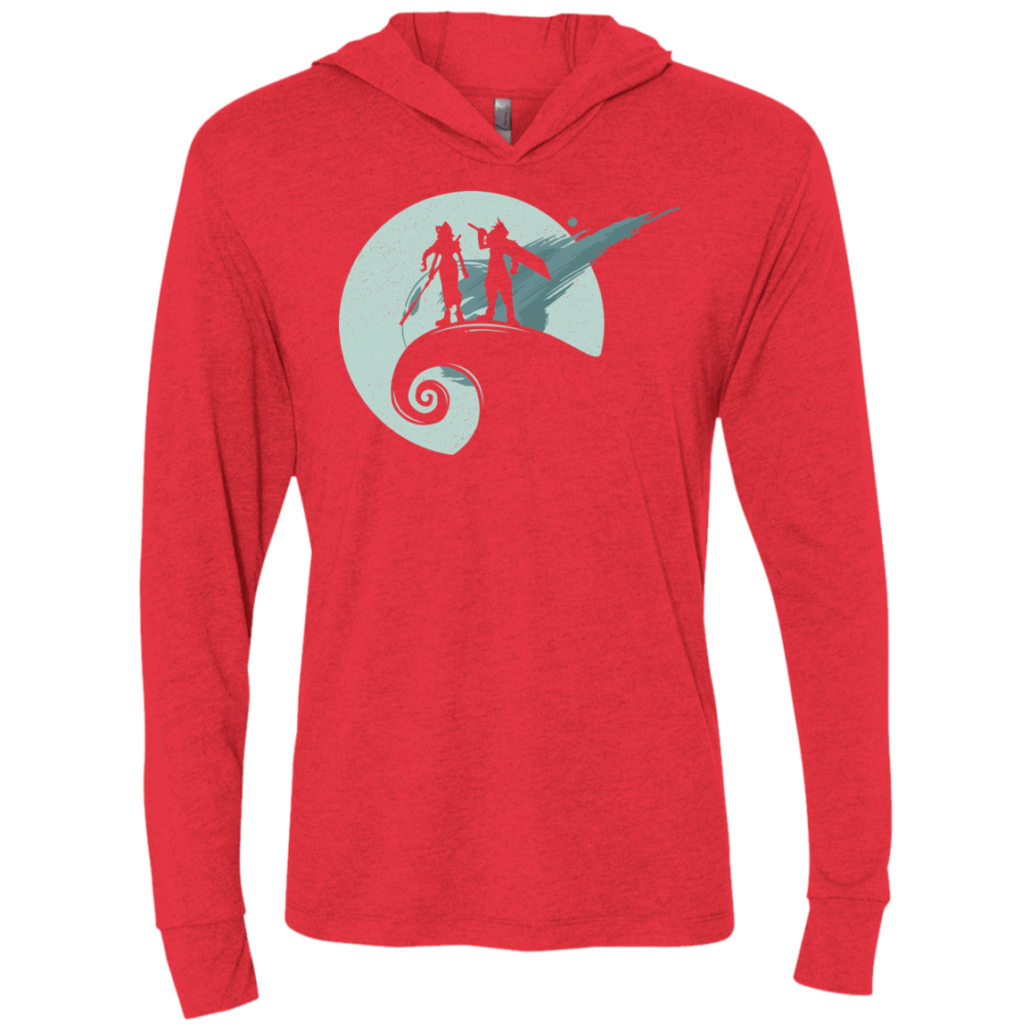 T-Shirts Vintage Red / X-Small Nightmare Before Fantasy Triblend Long Sleeve Hoodie Tee