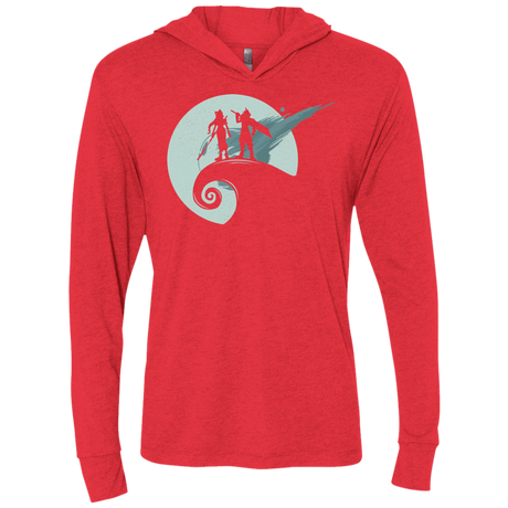 T-Shirts Vintage Red / X-Small Nightmare Before Fantasy Triblend Long Sleeve Hoodie Tee