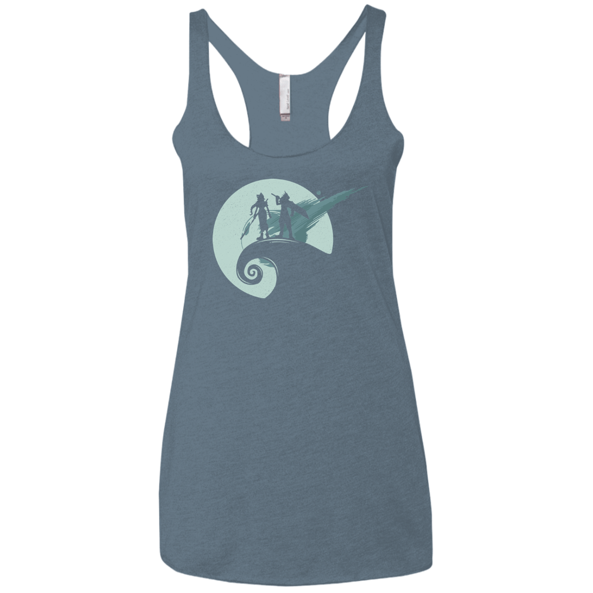 T-Shirts Indigo / X-Small Nightmare Before Fantasy Women's Triblend Racerback Tank