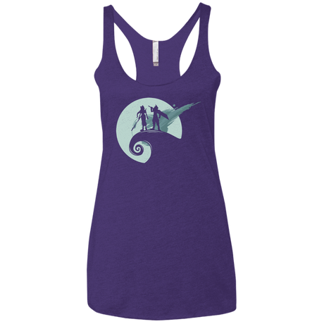 T-Shirts Purple / X-Small Nightmare Before Fantasy Women's Triblend Racerback Tank
