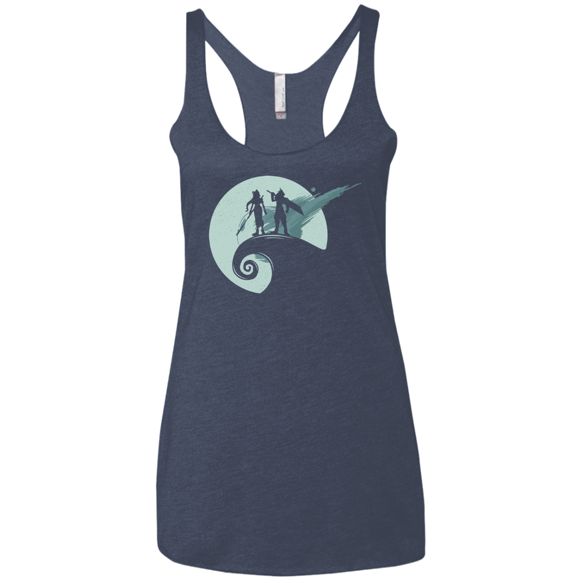 T-Shirts Vintage Navy / X-Small Nightmare Before Fantasy Women's Triblend Racerback Tank