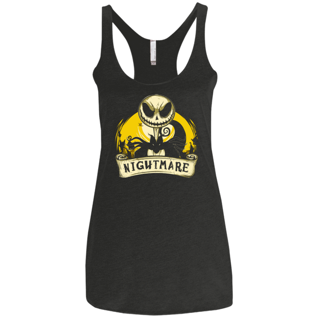T-Shirts Vintage Black / X-Small Nightmare scroll Women's Triblend Racerback Tank