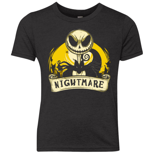 T-Shirts Vintage Black / YXS Nightmare scroll Youth Triblend T-Shirt