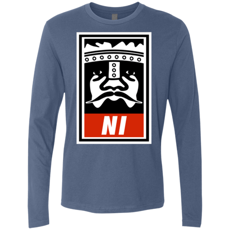 T-Shirts Indigo / Small Niid to Obey Men's Premium Long Sleeve