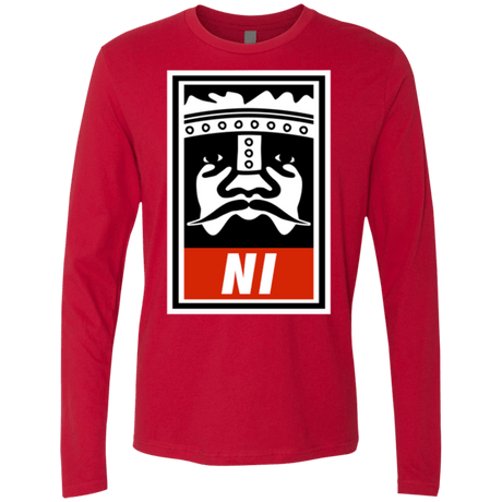 T-Shirts Red / Small Niid to Obey Men's Premium Long Sleeve