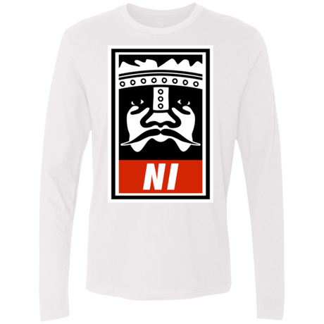 T-Shirts White / Small Niid to Obey Men's Premium Long Sleeve