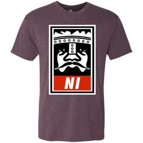 T-Shirts Vintage Purple / Small Niid to Obey Men's Triblend T-Shirt
