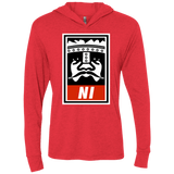 T-Shirts Vintage Red / X-Small Niid to Obey Triblend Long Sleeve Hoodie Tee