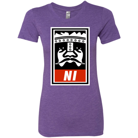 T-Shirts Purple Rush / Small Niid to Obey Women's Triblend T-Shirt