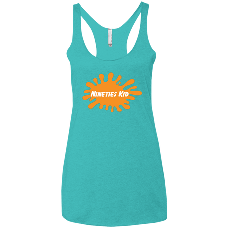 T-Shirts Tahiti Blue / X-Small Nineties Kid Women's Triblend Racerback Tank