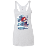 T-Shirts Heather White / X-Small Ningyo Hime Women's Triblend Racerback Tank