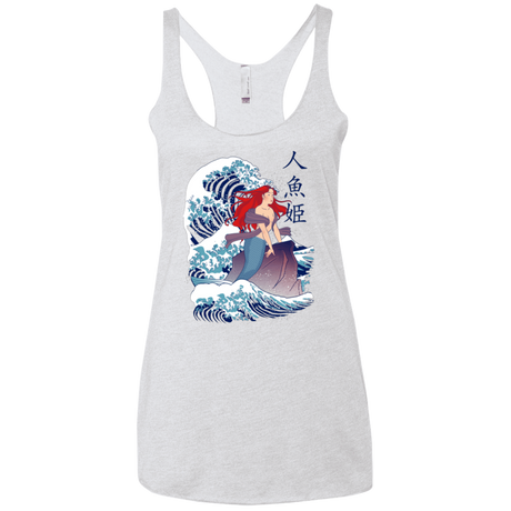 T-Shirts Heather White / X-Small Ningyo Hime Women's Triblend Racerback Tank