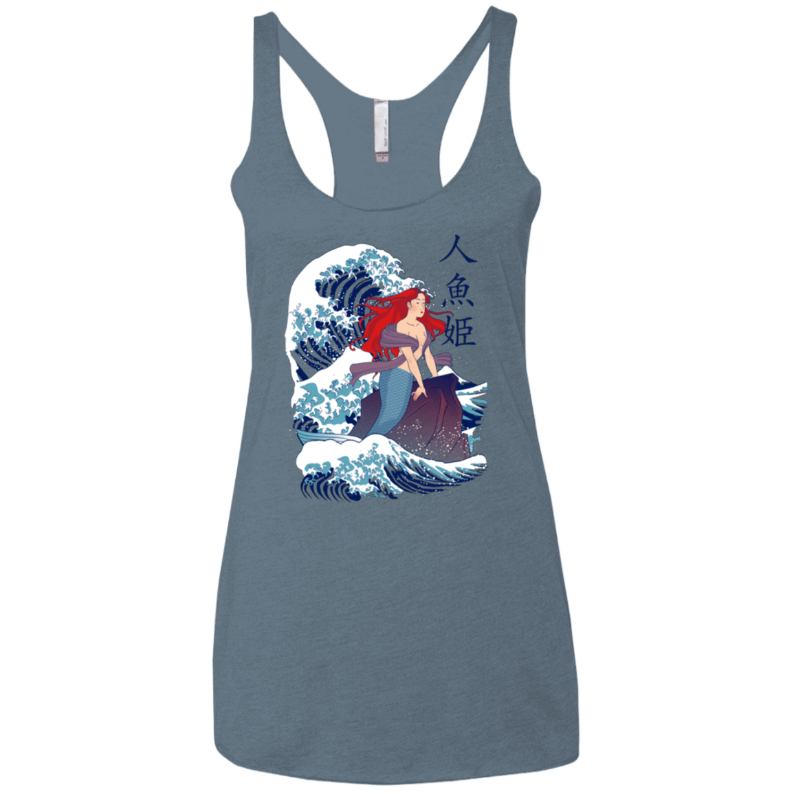 T-Shirts Indigo / X-Small Ningyo Hime Women's Triblend Racerback Tank
