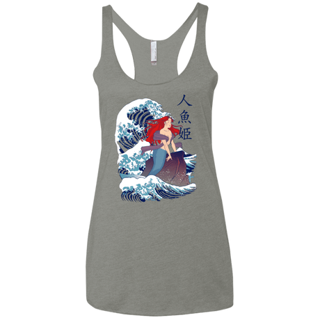 T-Shirts Venetian Grey / X-Small Ningyo Hime Women's Triblend Racerback Tank