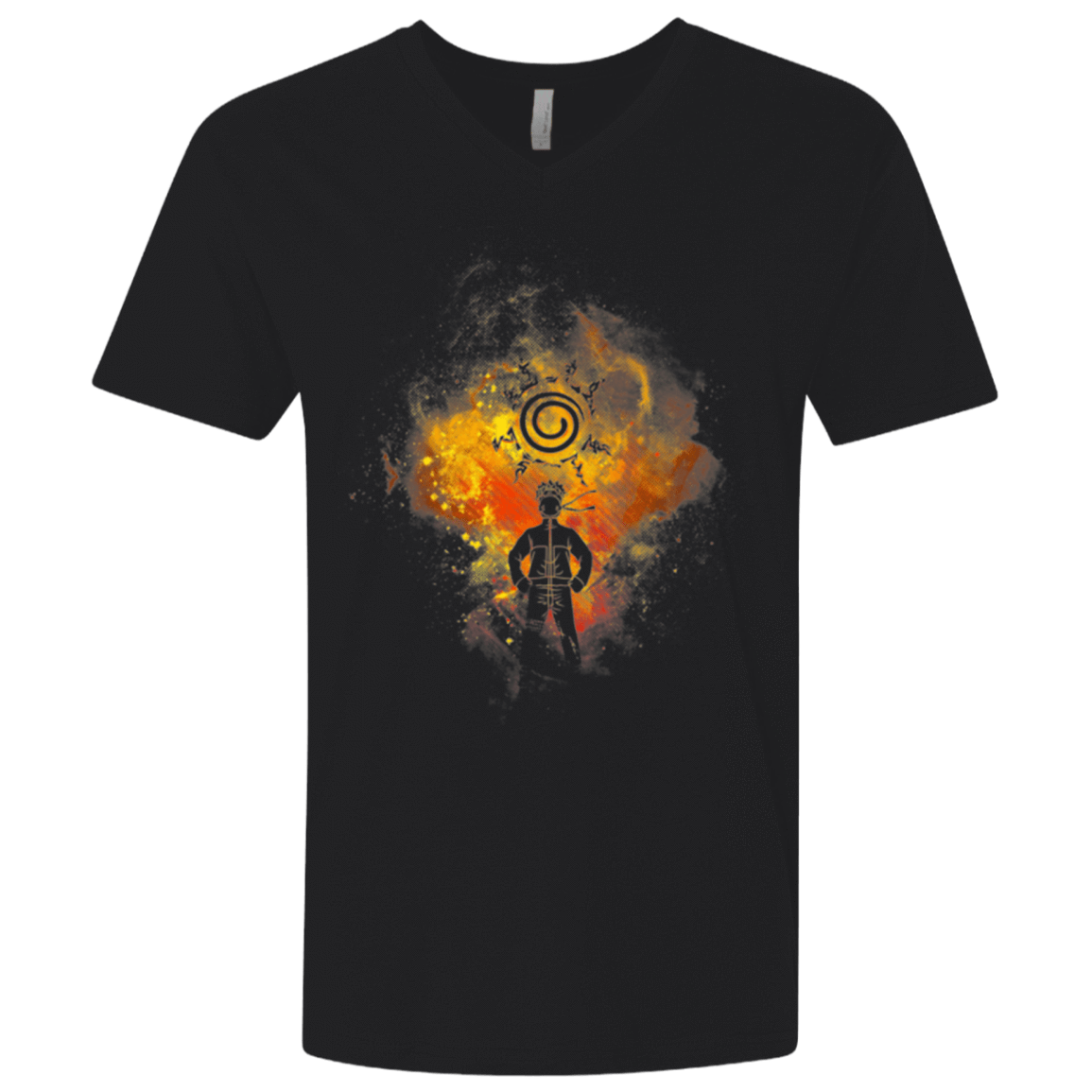 T-Shirts Black / X-Small NINJA ART Men's Premium V-Neck