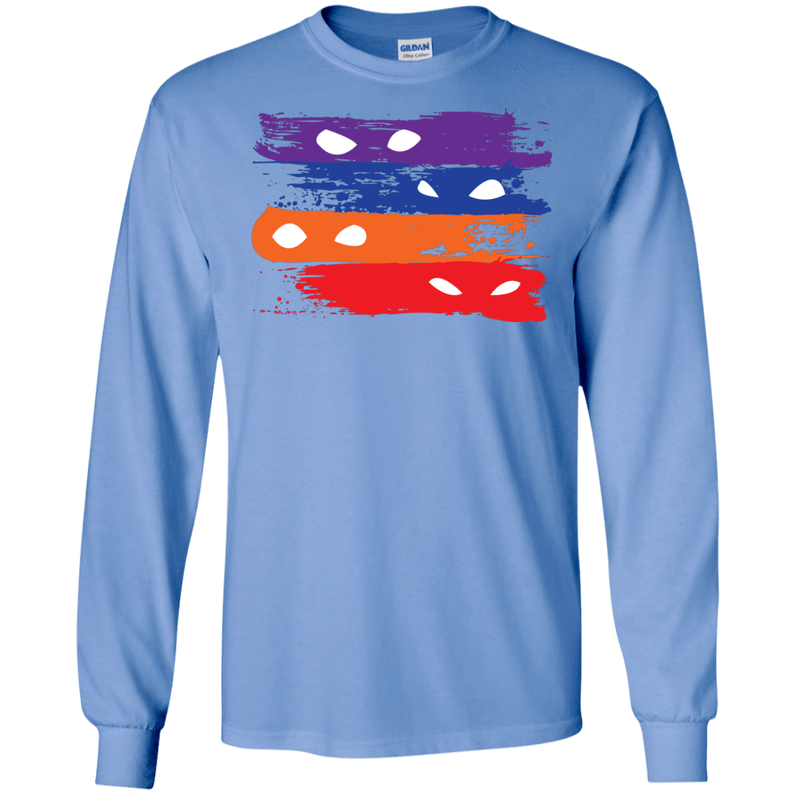 T-Shirts Carolina Blue / S Ninja Flag Men's Long Sleeve T-Shirt