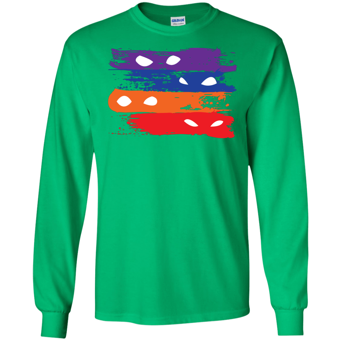 T-Shirts Irish Green / S Ninja Flag Men's Long Sleeve T-Shirt