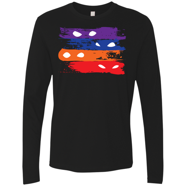 T-Shirts Black / S Ninja Flag Men's Premium Long Sleeve