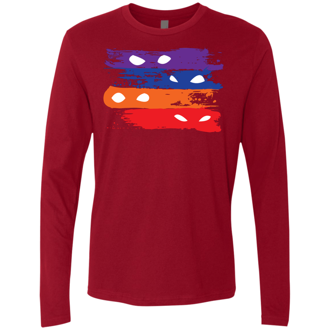 T-Shirts Cardinal / S Ninja Flag Men's Premium Long Sleeve