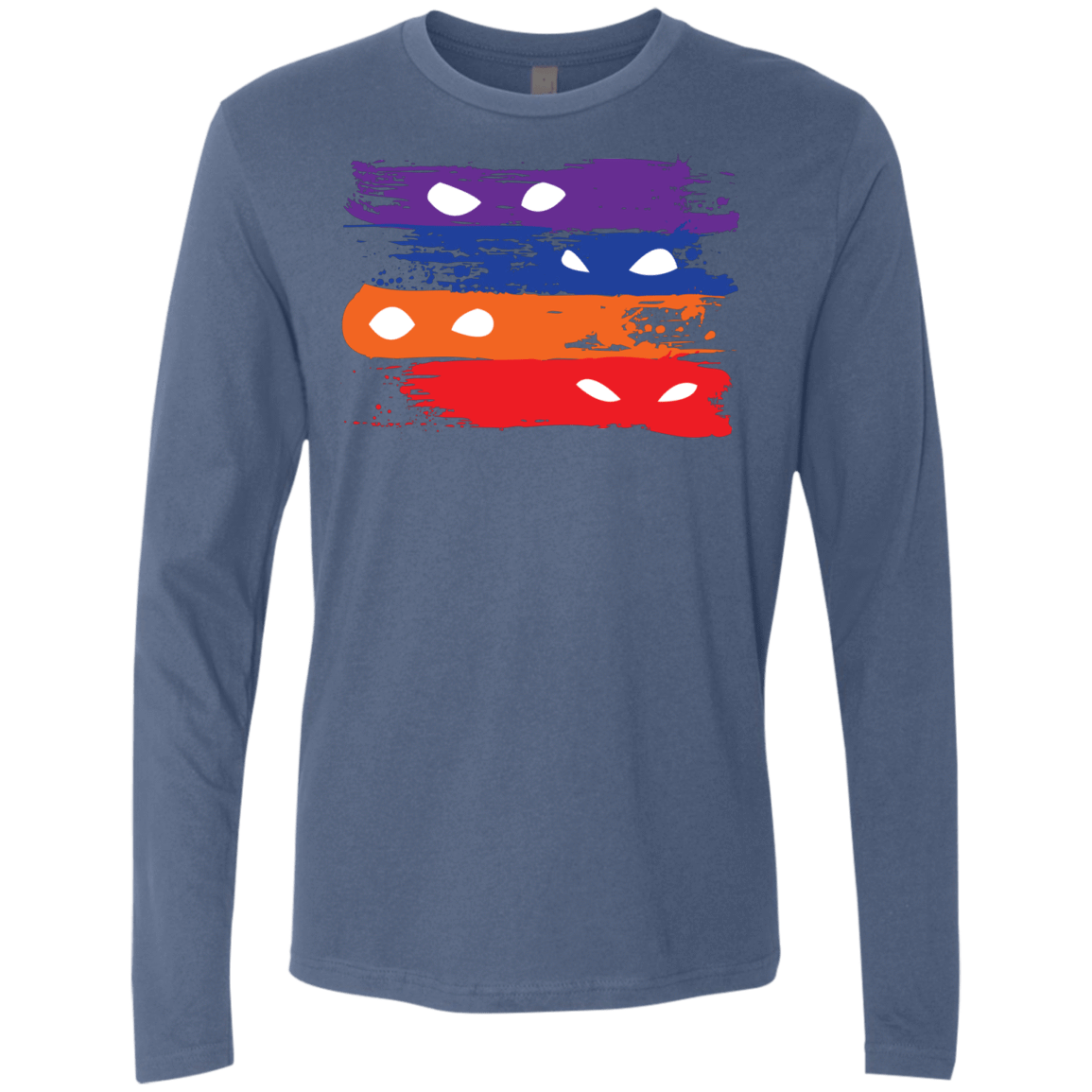 T-Shirts Indigo / S Ninja Flag Men's Premium Long Sleeve