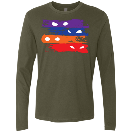 T-Shirts Military Green / S Ninja Flag Men's Premium Long Sleeve