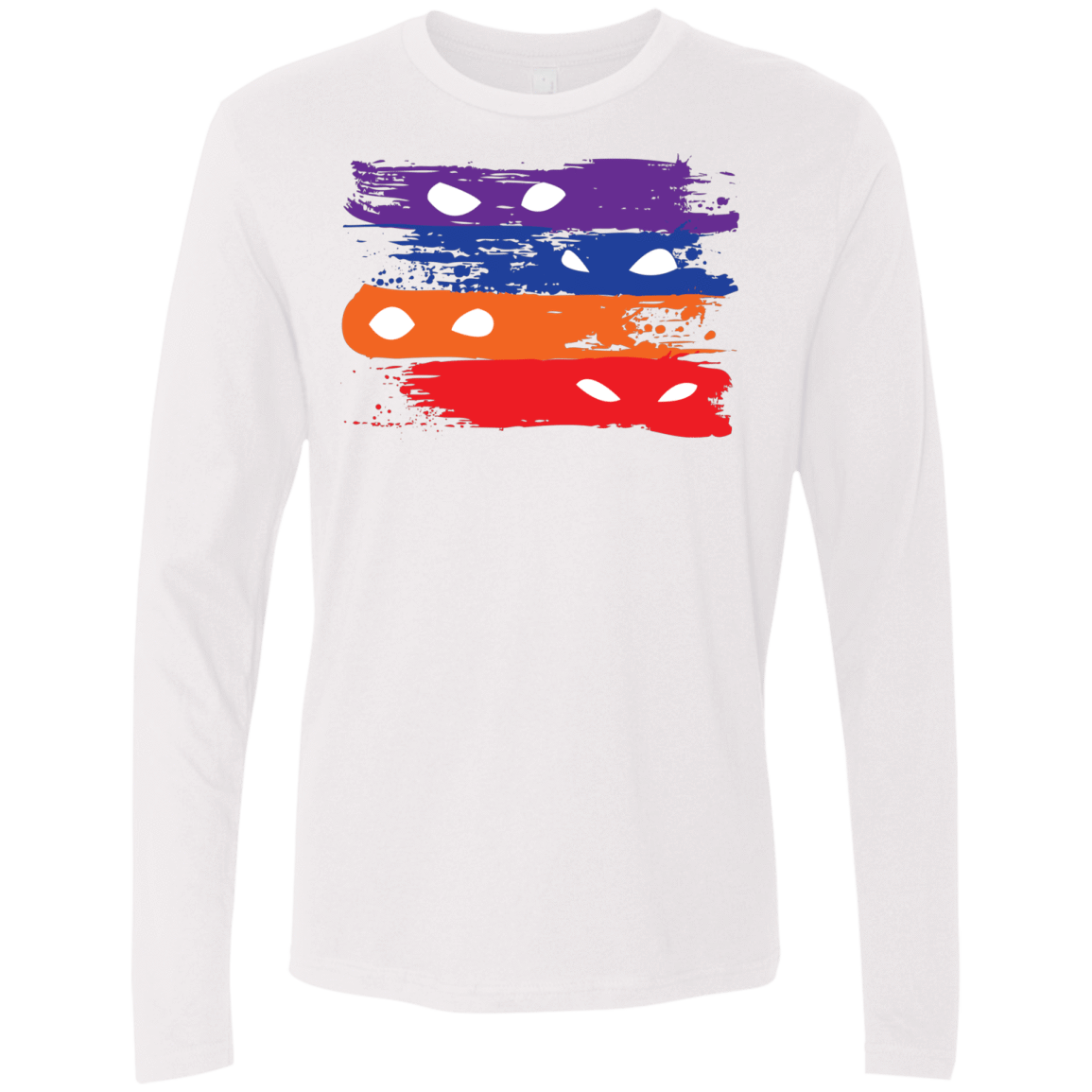 T-Shirts White / S Ninja Flag Men's Premium Long Sleeve