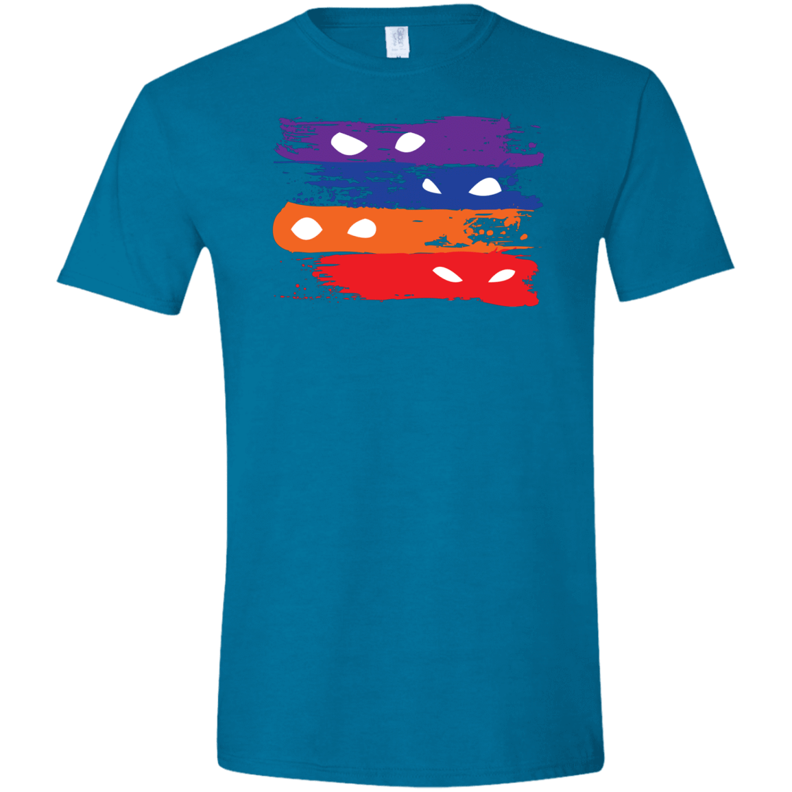 T-Shirts Antique Sapphire / S Ninja Flag Men's Semi-Fitted Softstyle