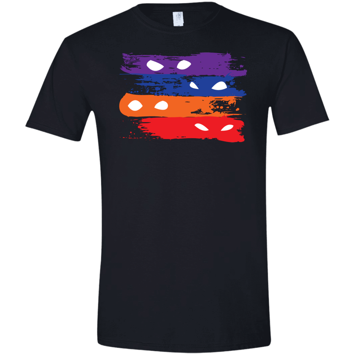 T-Shirts Black / X-Small Ninja Flag Men's Semi-Fitted Softstyle