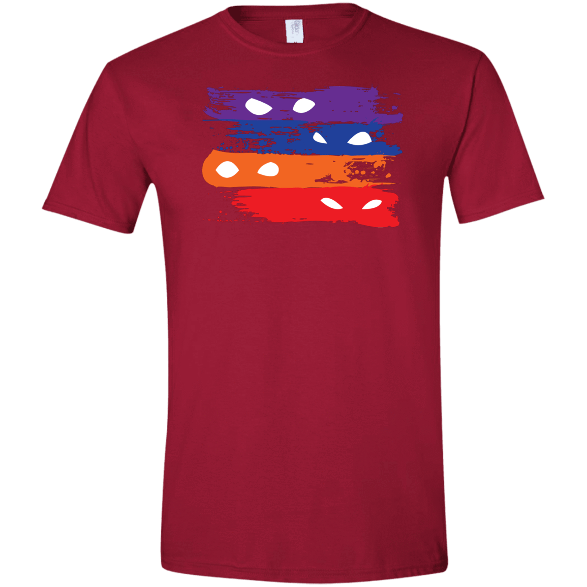 T-Shirts Cardinal Red / S Ninja Flag Men's Semi-Fitted Softstyle