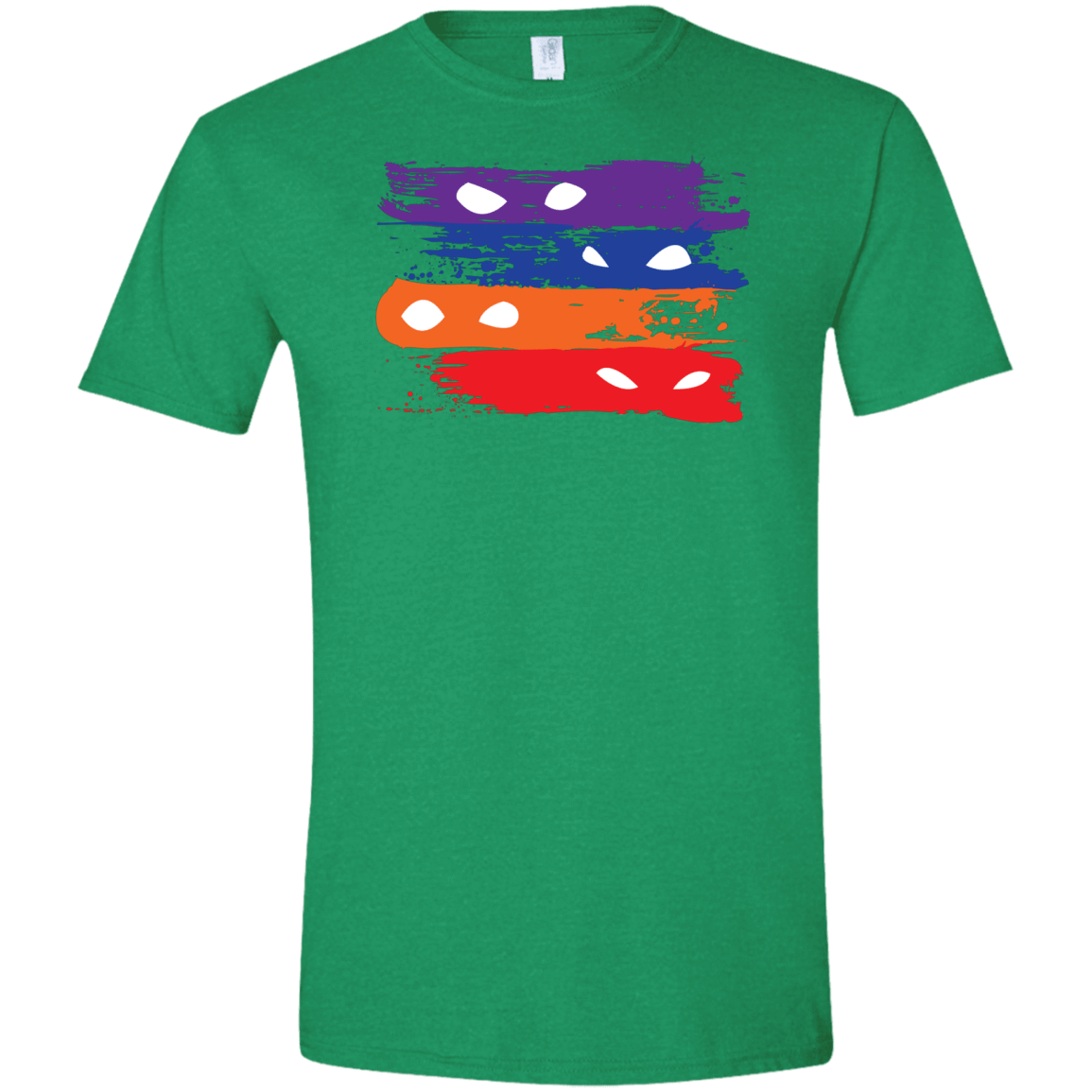 T-Shirts Heather Irish Green / S Ninja Flag Men's Semi-Fitted Softstyle