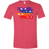 T-Shirts Heather Red / S Ninja Flag Men's Semi-Fitted Softstyle