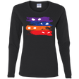 T-Shirts Black / S Ninja Flag Women's Long Sleeve T-Shirt