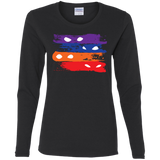 T-Shirts Black / S Ninja Flag Women's Long Sleeve T-Shirt