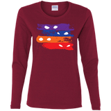 T-Shirts Cardinal / S Ninja Flag Women's Long Sleeve T-Shirt