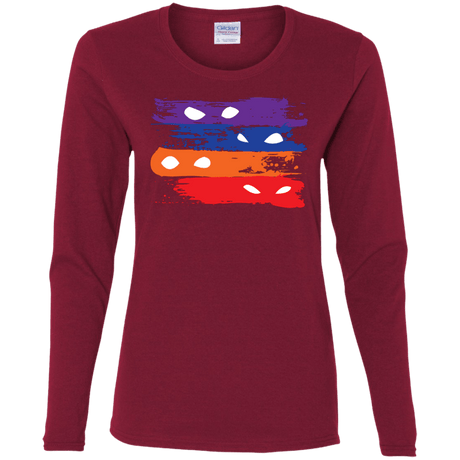 T-Shirts Cardinal / S Ninja Flag Women's Long Sleeve T-Shirt