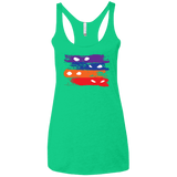 T-Shirts Envy / X-Small Ninja Flag Women's Triblend Racerback Tank