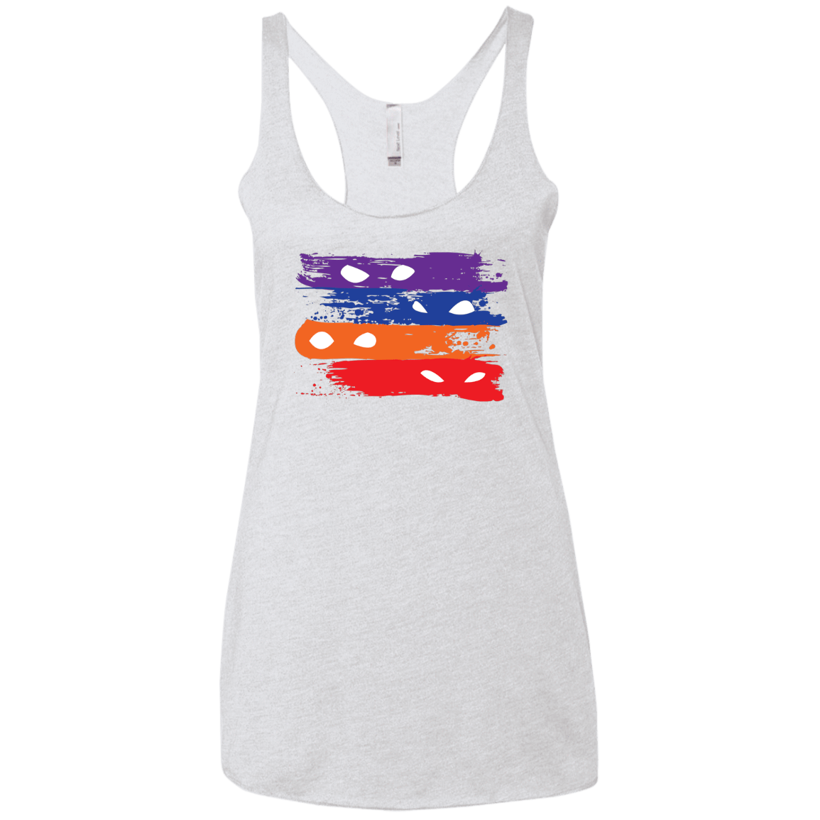 T-Shirts Heather White / X-Small Ninja Flag Women's Triblend Racerback Tank