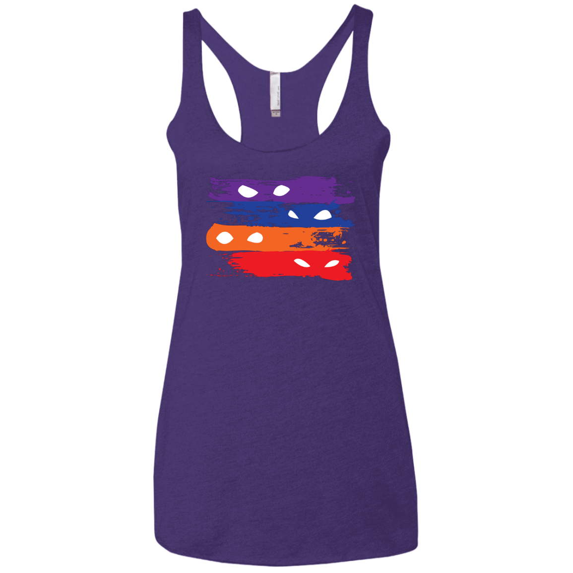 T-Shirts Purple Rush / X-Small Ninja Flag Women's Triblend Racerback Tank