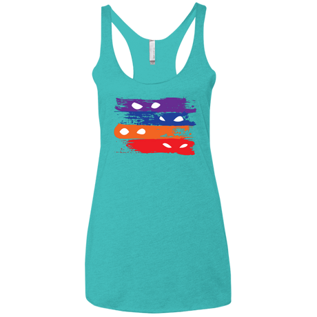 T-Shirts Tahiti Blue / X-Small Ninja Flag Women's Triblend Racerback Tank