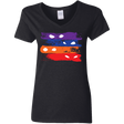 T-Shirts Black / S Ninja Flag Women's V-Neck T-Shirt