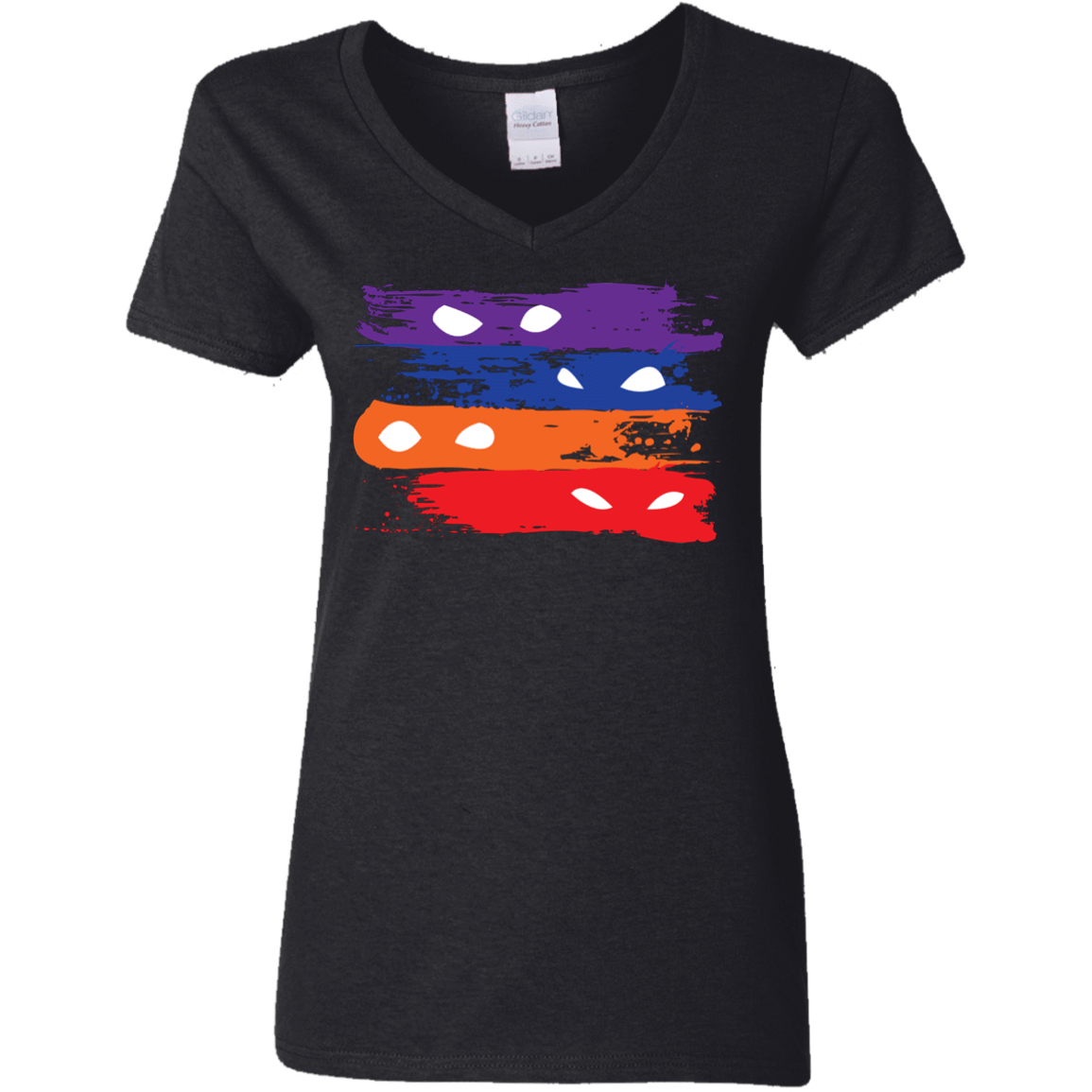 T-Shirts Black / S Ninja Flag Women's V-Neck T-Shirt