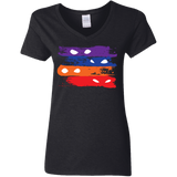 T-Shirts Black / S Ninja Flag Women's V-Neck T-Shirt