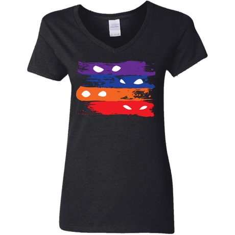 T-Shirts Black / S Ninja Flag Women's V-Neck T-Shirt