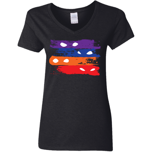 T-Shirts Black / S Ninja Flag Women's V-Neck T-Shirt